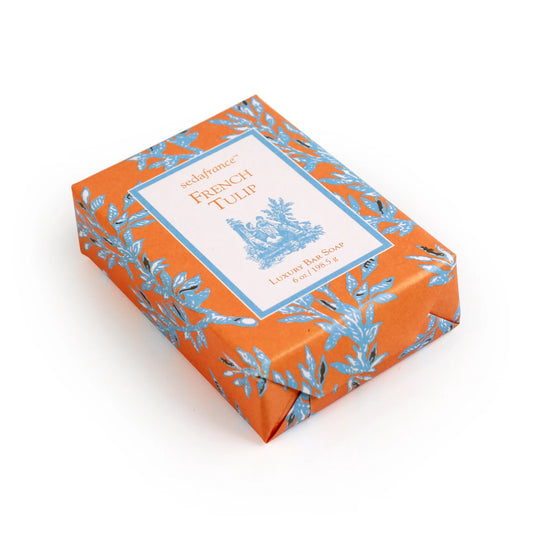 Seda France French Tulip Classic Toile Paper Wrapped Bar Soap