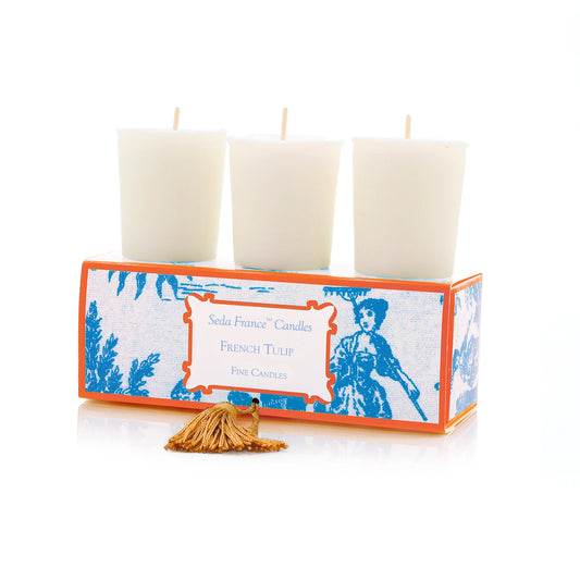 Seda France French Tulip Classic Toile Votive Candle