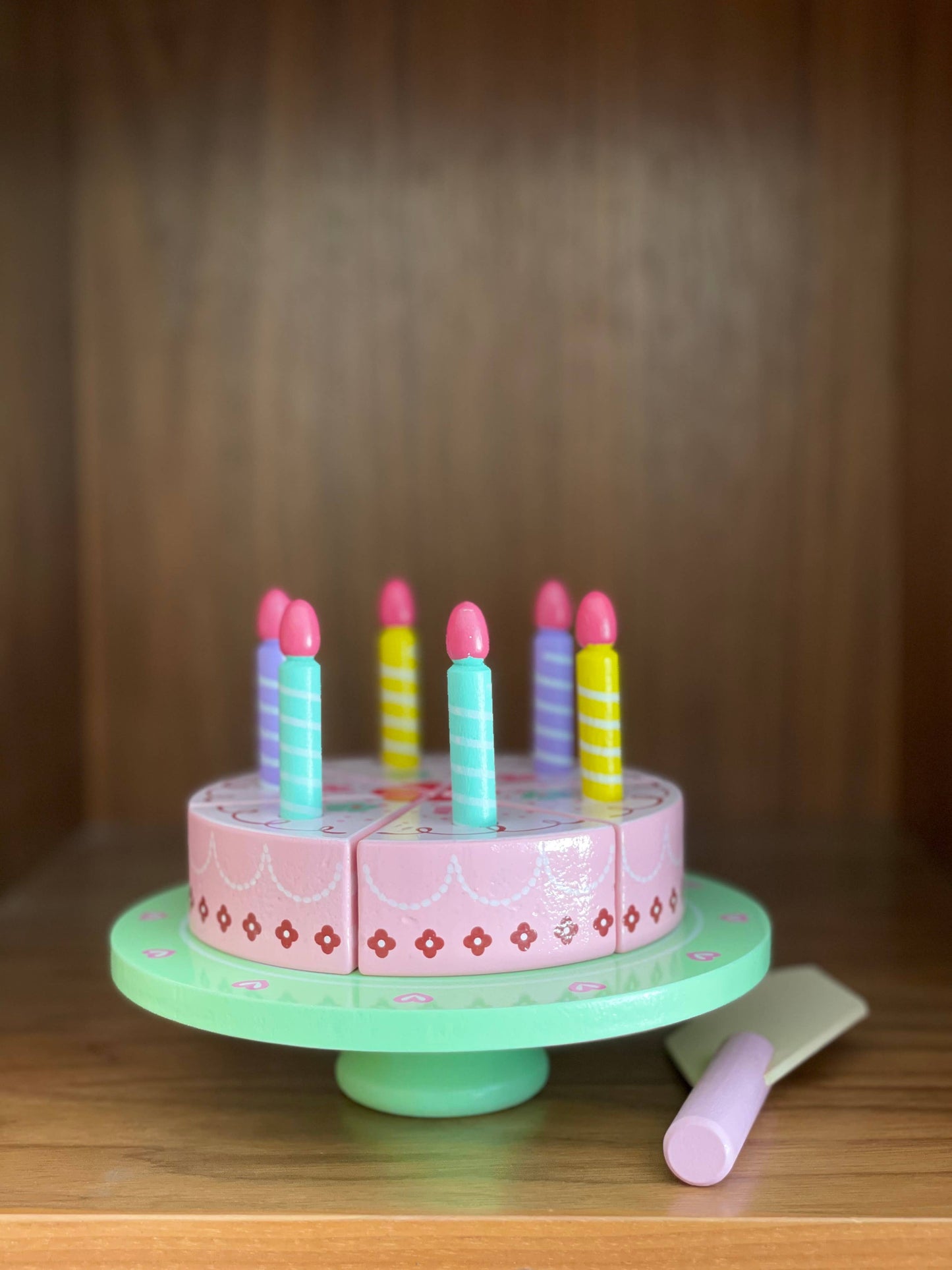 Birthday Cake wooden slicing game