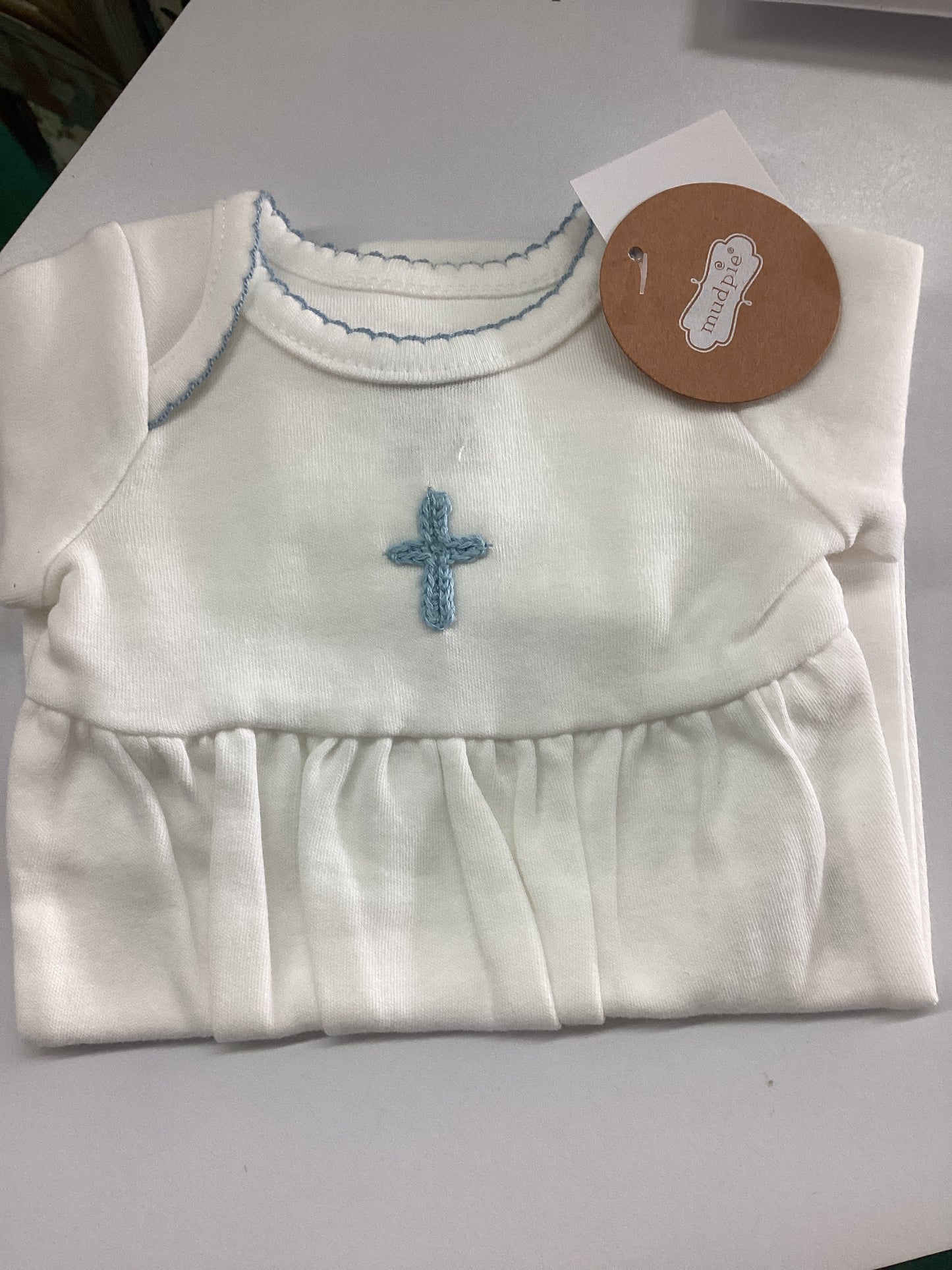 Crochet Cross Gown 0-3m