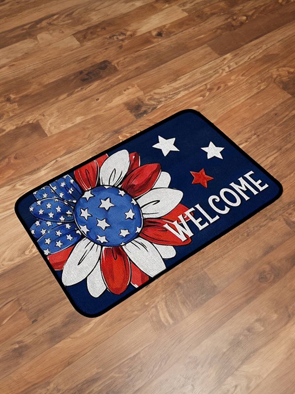 American Flag Sunflower Print Fashion Door Mat
