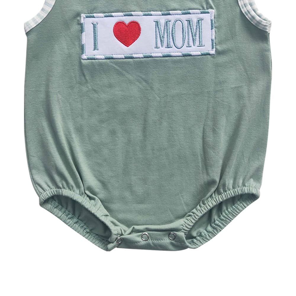 Baby Boys I Love Mom Bubble