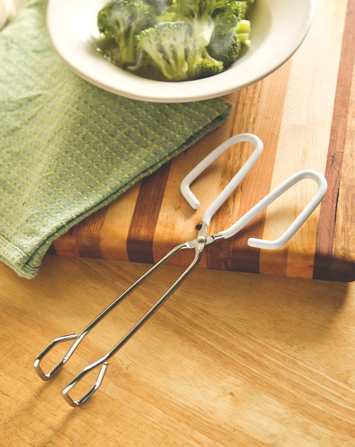 Fox Run Tongs with Straight Ends, 10"