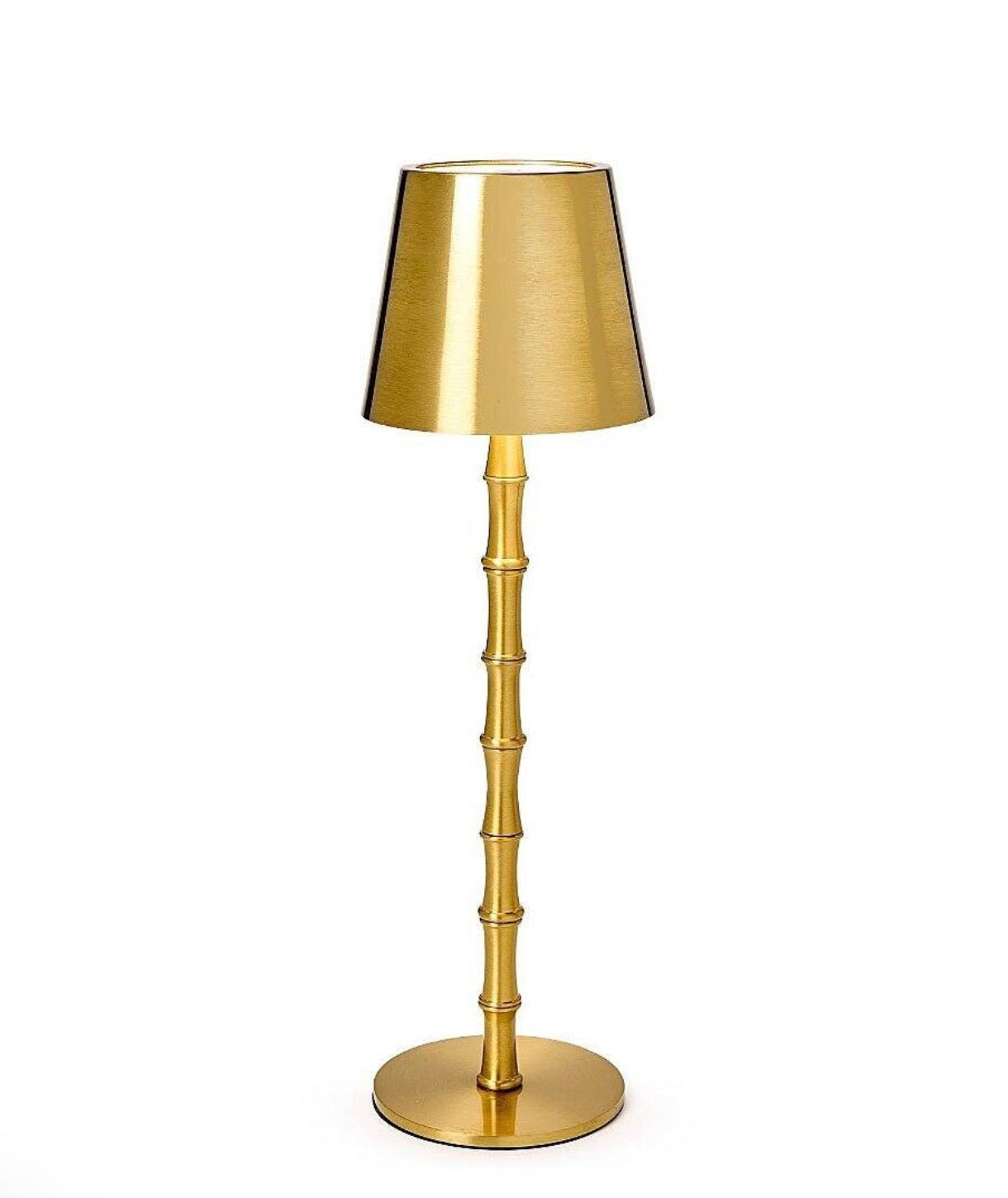 Gold Bamboo Mahjong Table Lamp