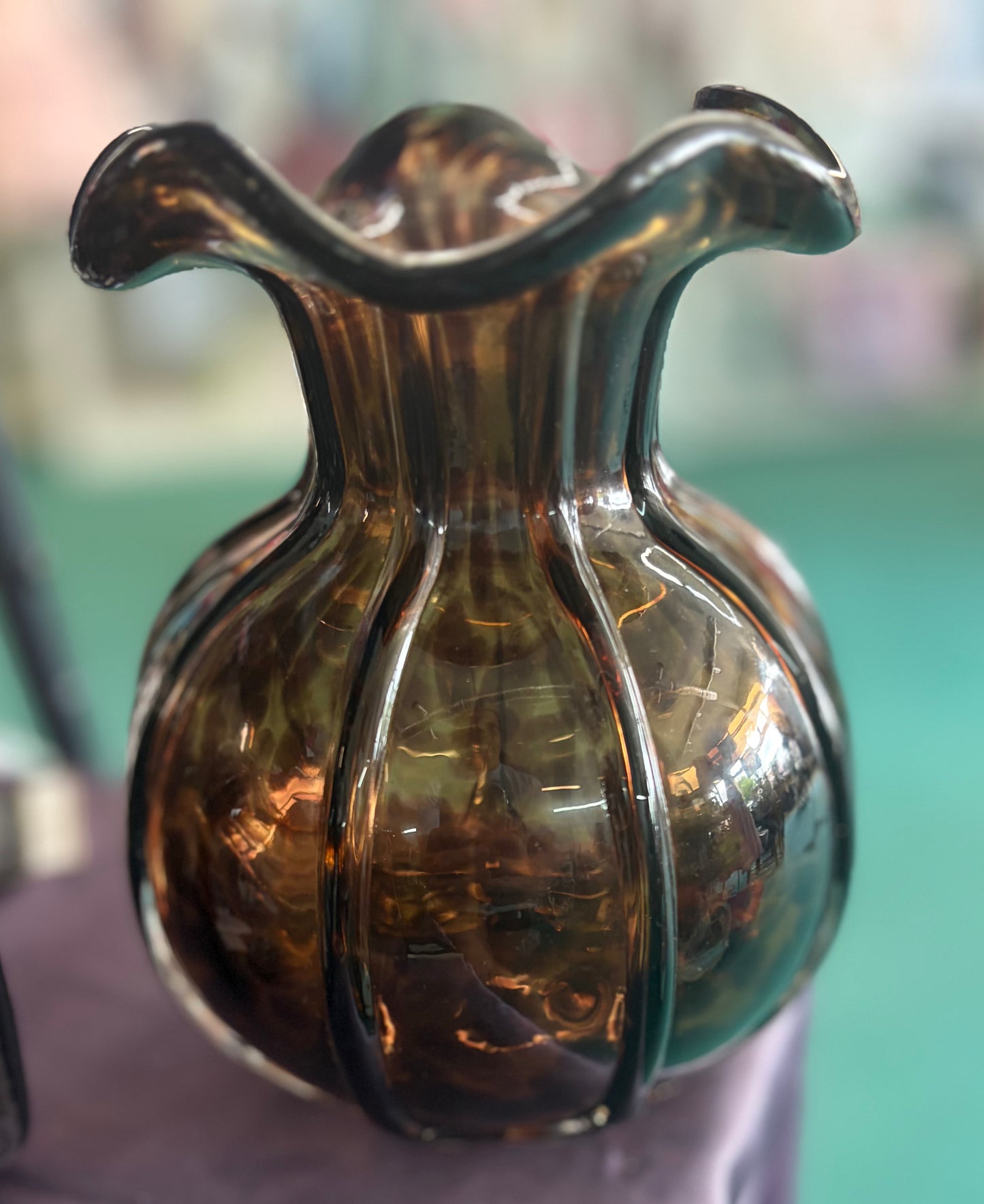 Ruffled Tortoise Vase