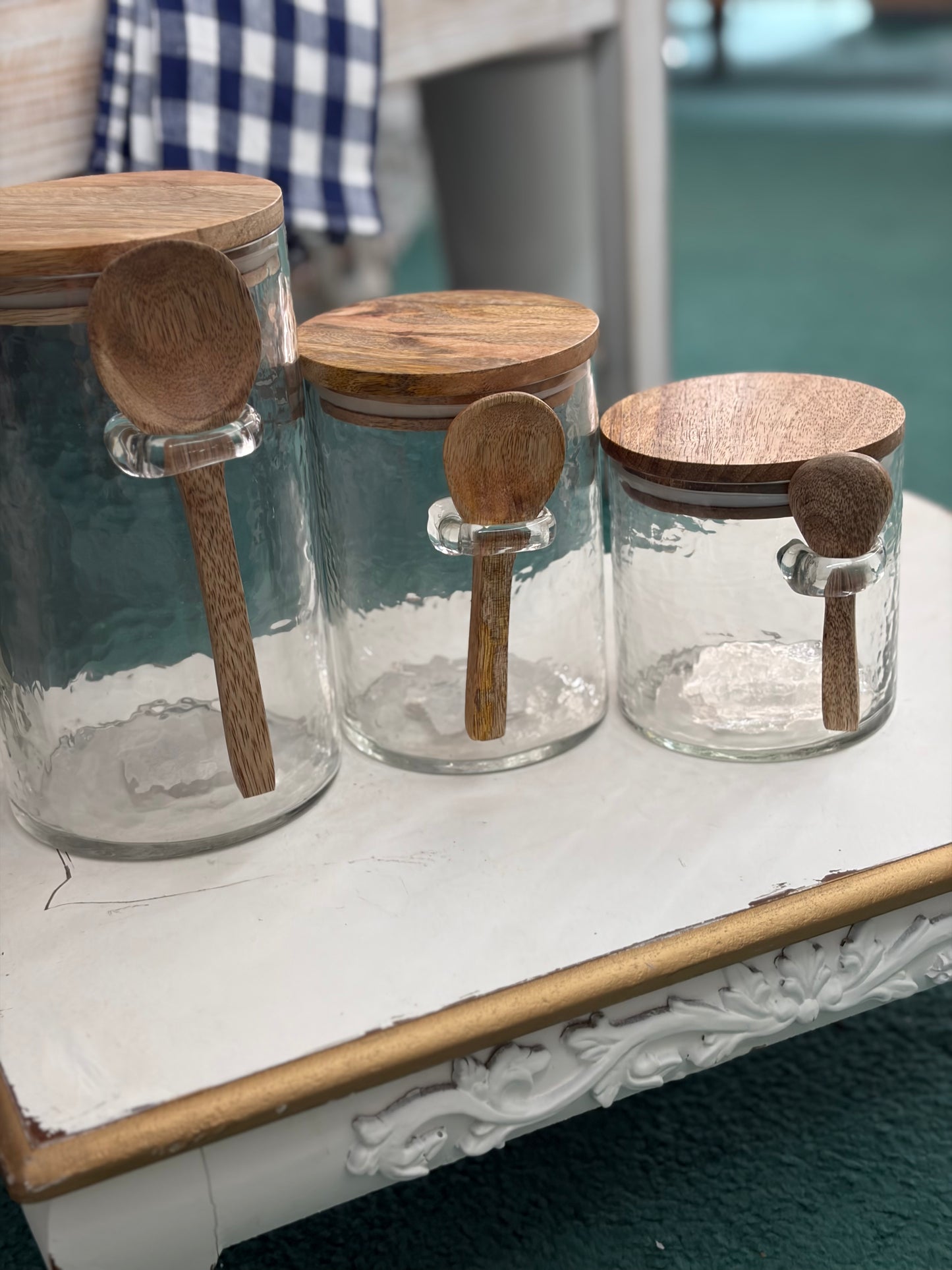 Spoon Holder Glass Canisters