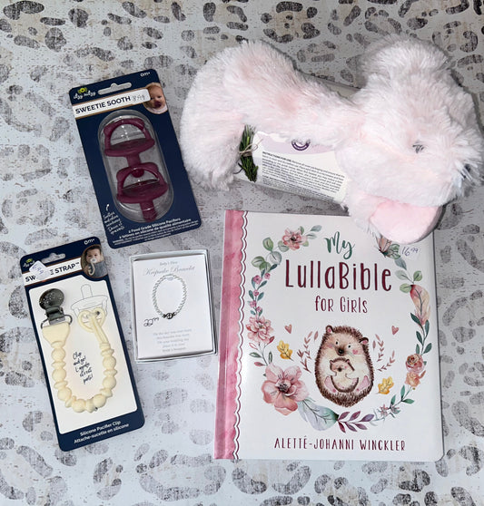 LullaBible, Keepsake Bracelet, Warmie, & Pacifiers