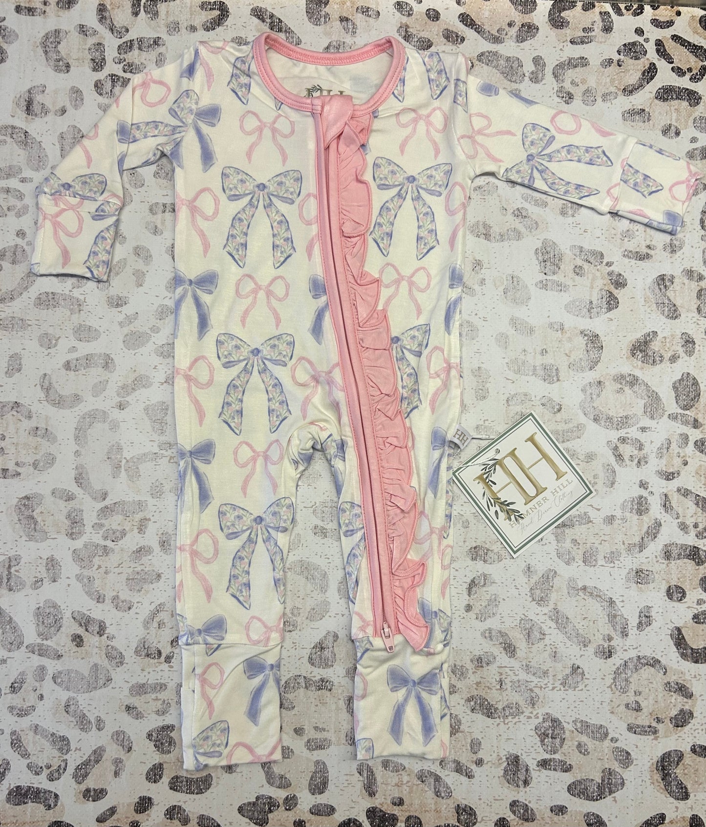 Hamner Hill Born To Bloom Double Zipper Romper