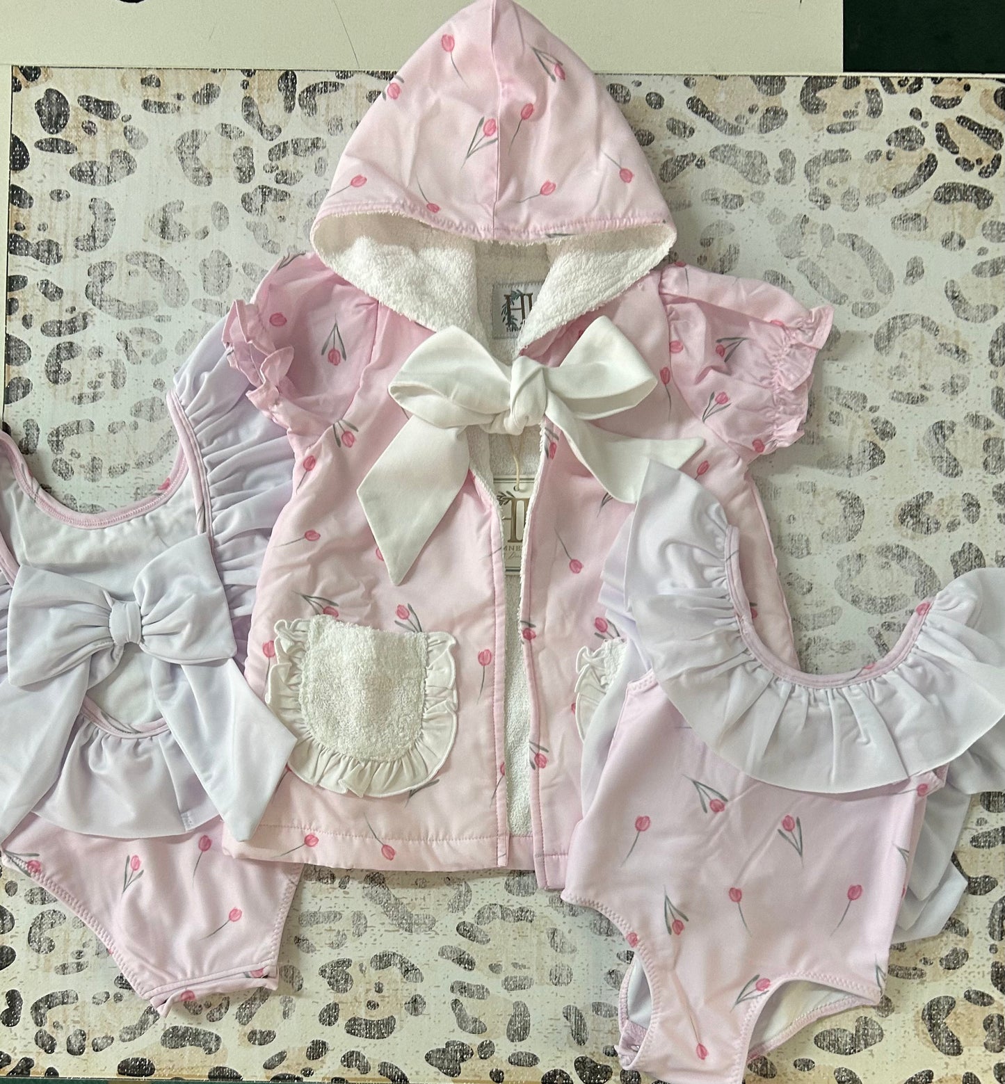 Hamner Hill Tulips Hooded Coverup