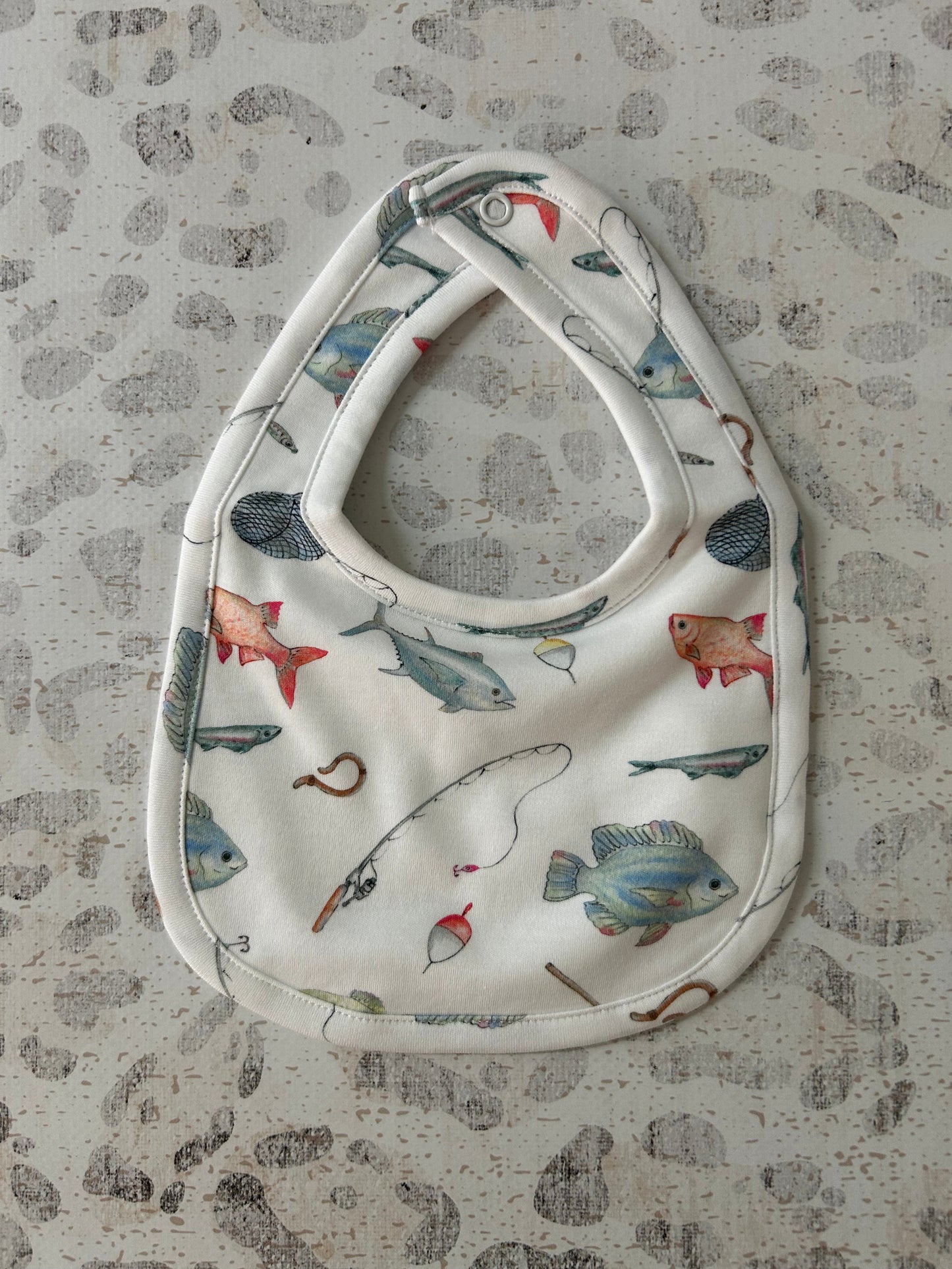 Baby Club Chic Fishing Day Printed Bib