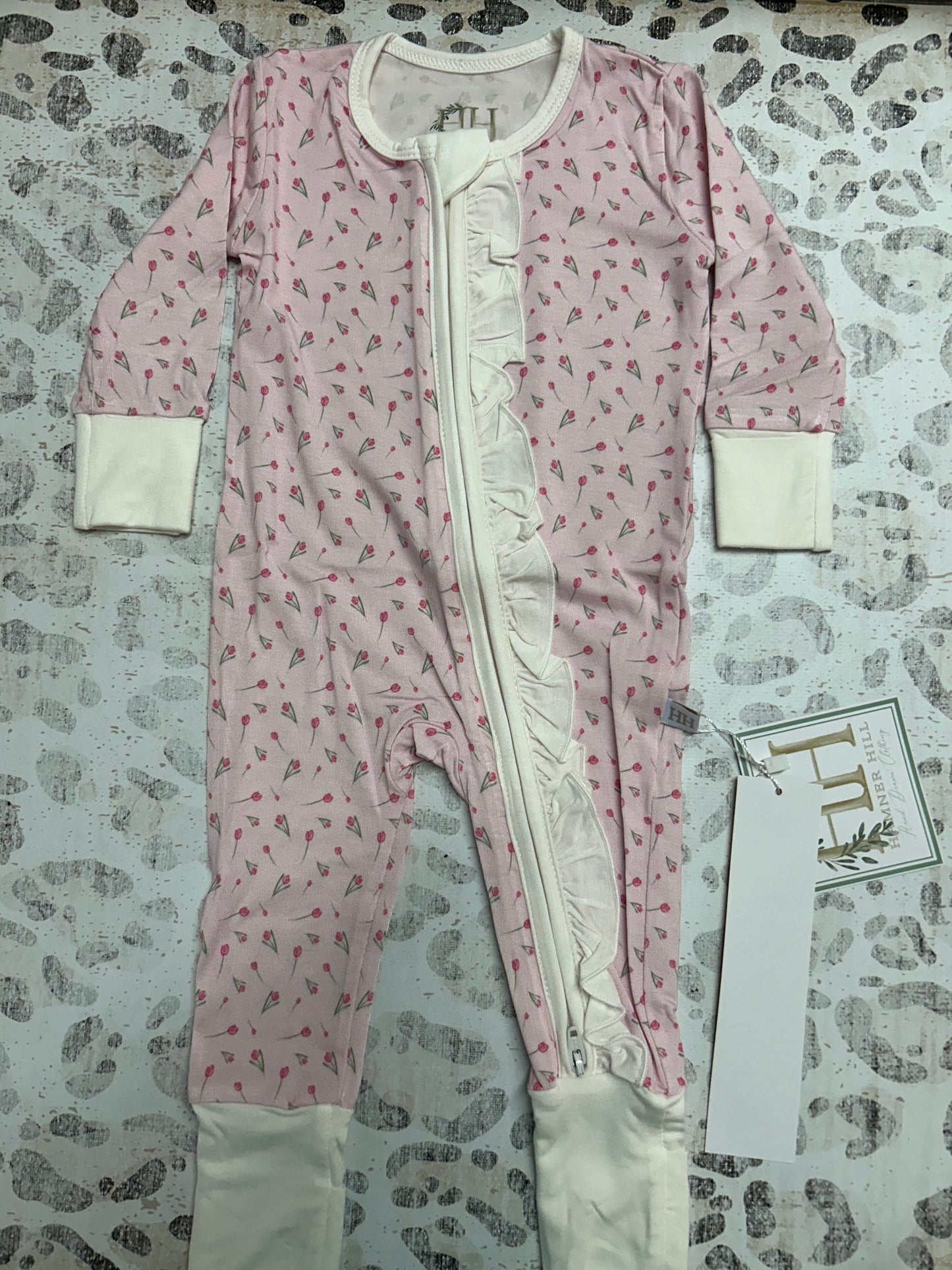 Hamner Hill Tulip Double Zipper Romper
