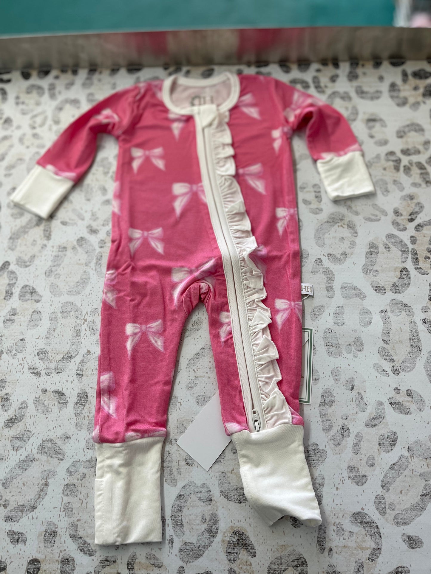 Hamner Hill Tickled Pink Double Zipper Romper