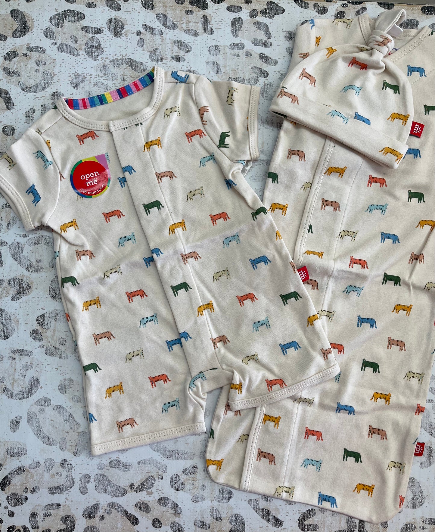 Magnetic Me Le Tigre Organic Cotton S/S Romper