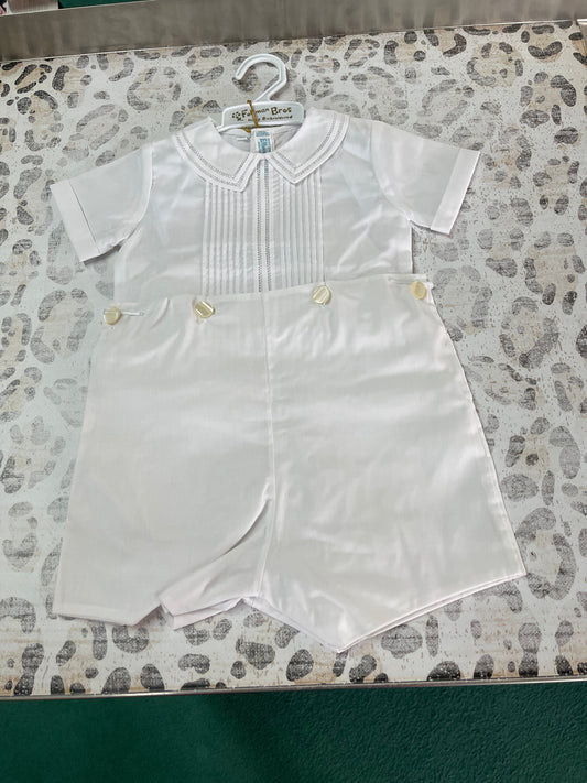 Feltman Brothers White Classic Bobby Suit