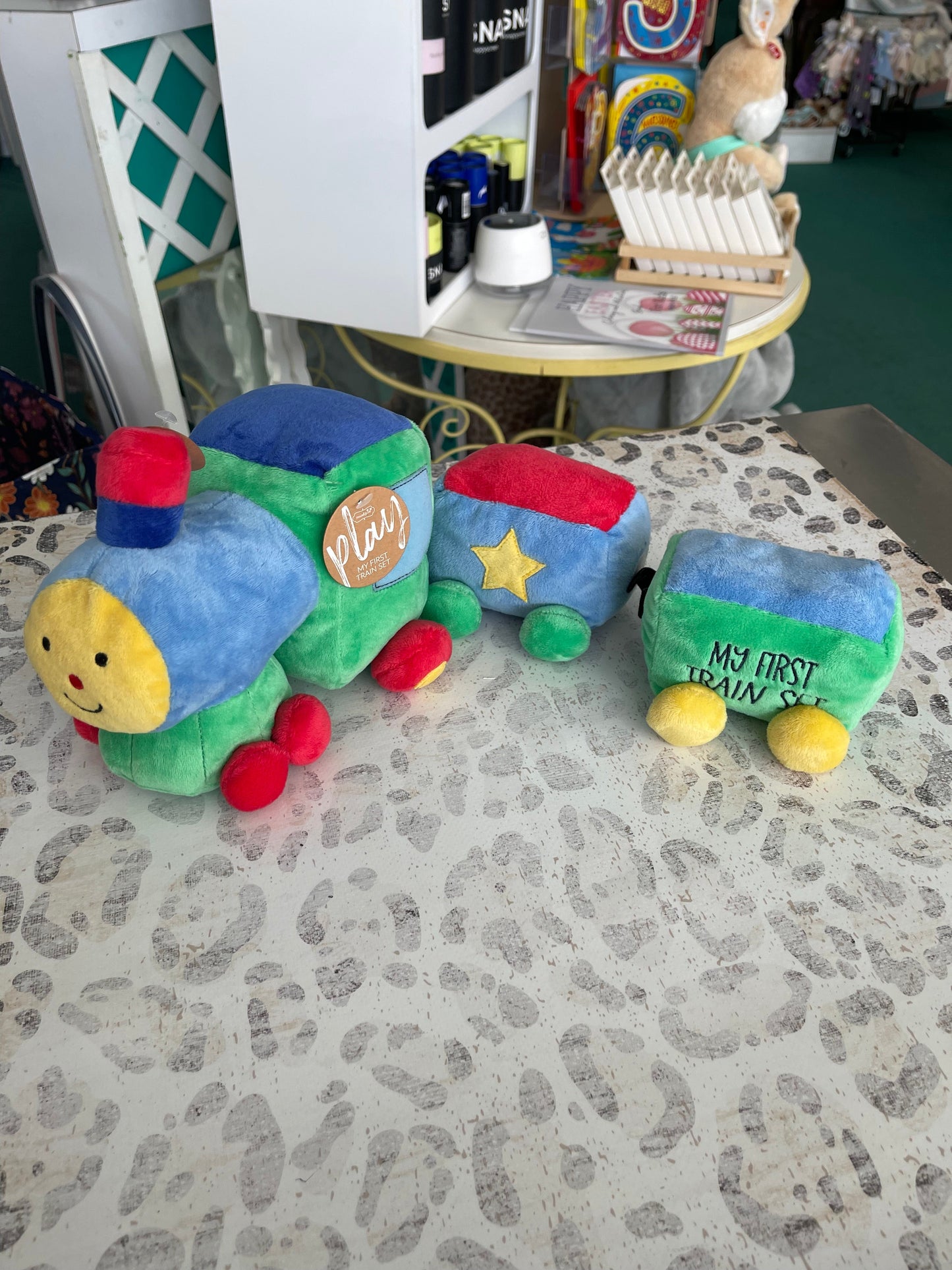 Mudpie My First Train Plush Set