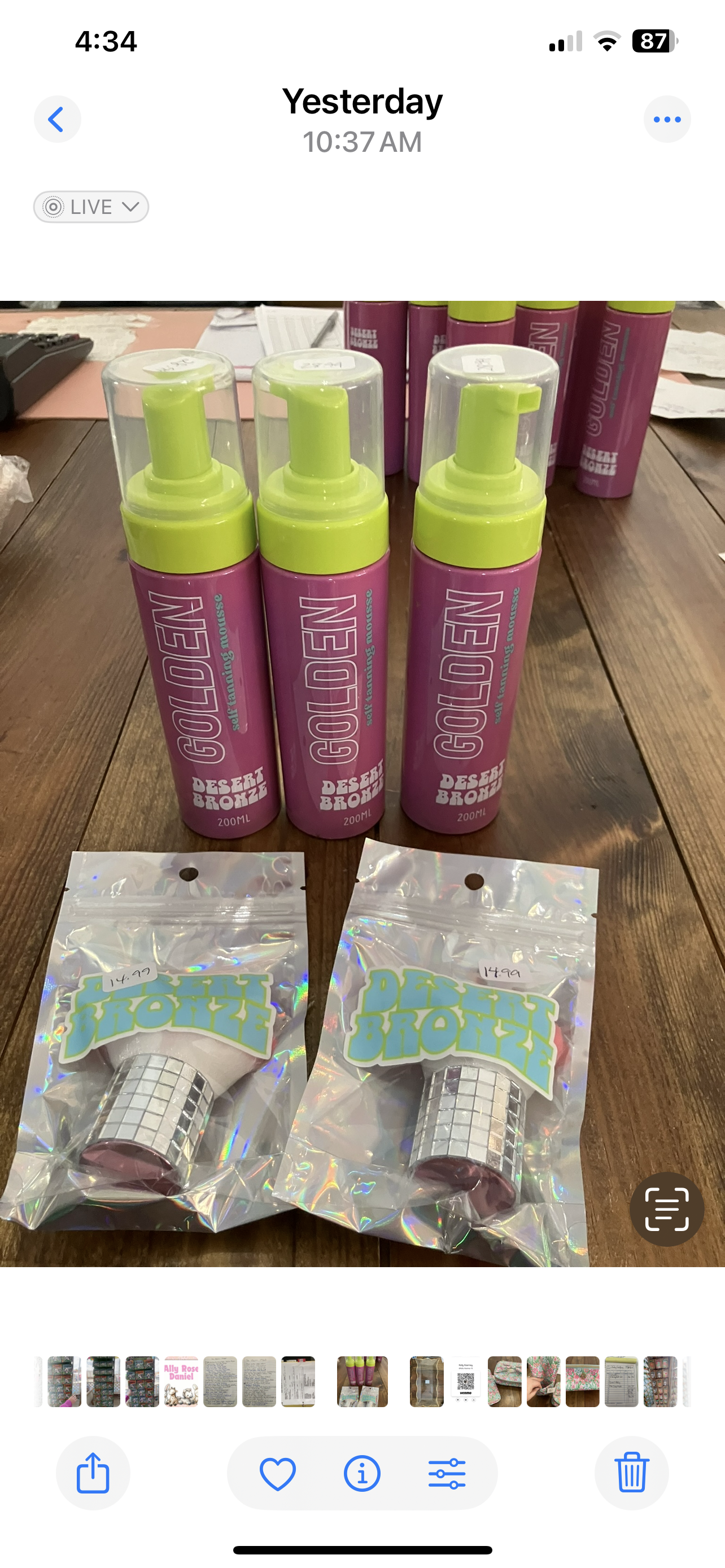 Desert bronze self tanning lotion