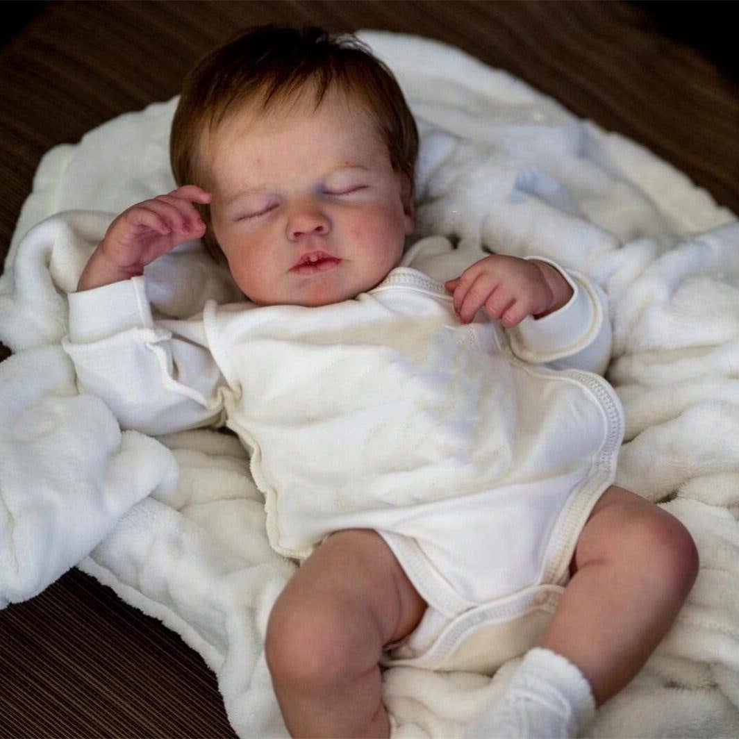 49Cm Reborn Baby Doll Loulou With 3D Veins Soft Vinyl Gift