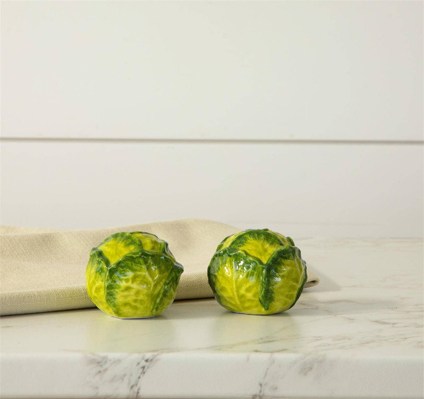 Salt And Pepper Shakers - Cabbage