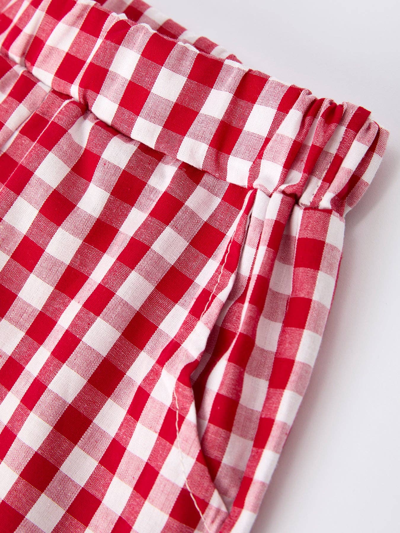 Toddler Boys Outfit – Baseball Dog Smocked Top and Plaid Shorts
