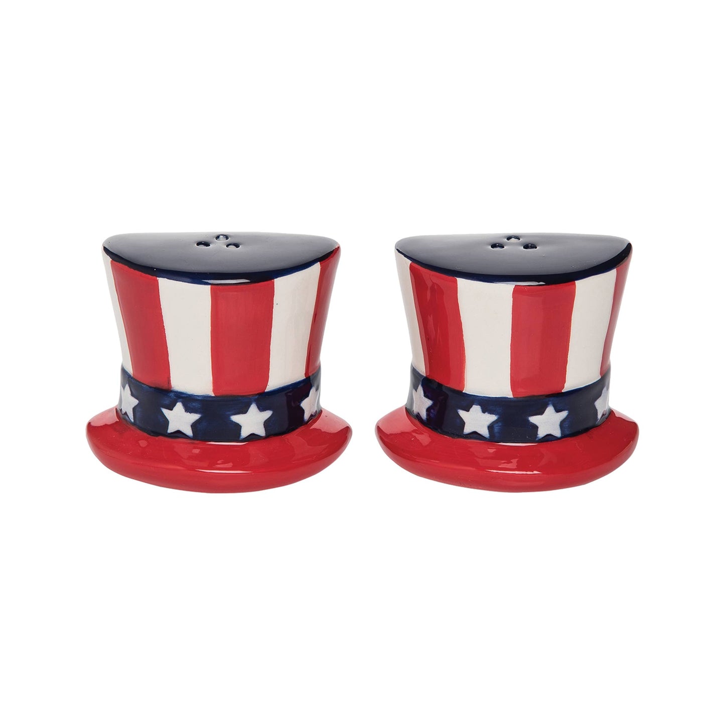 Patriotic Uncle Sam Hat 4th Of July Salt & Pepper Shaker Set