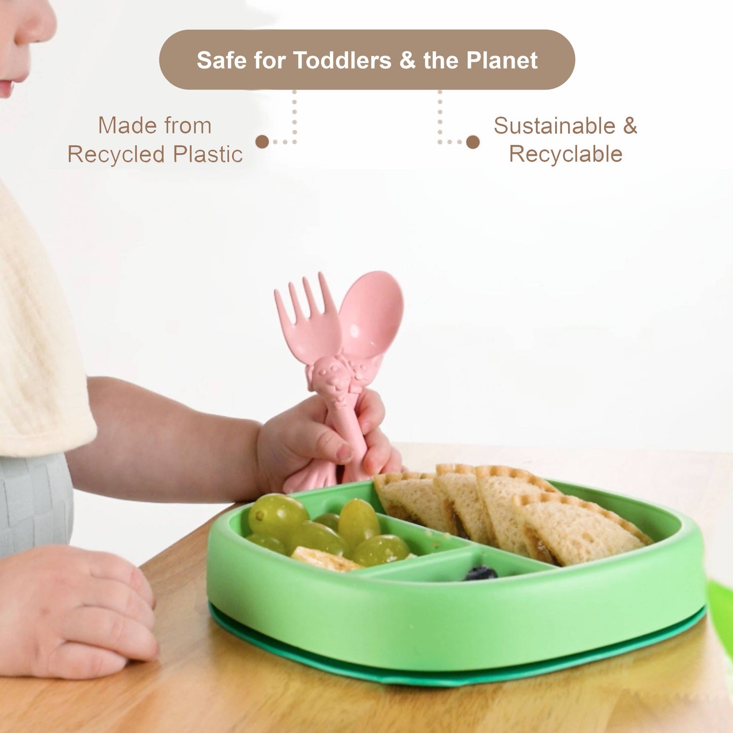  Spoon la la Toddler Utensils Set - 2 Pack Made in USA