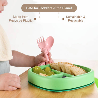  Spoon la la Toddler Utensils Set - 2 Pack Made in USA