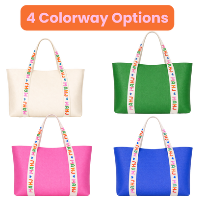 Mahjong Tote Bag Mahjong Tile Bag Leather | Pink *NEW*