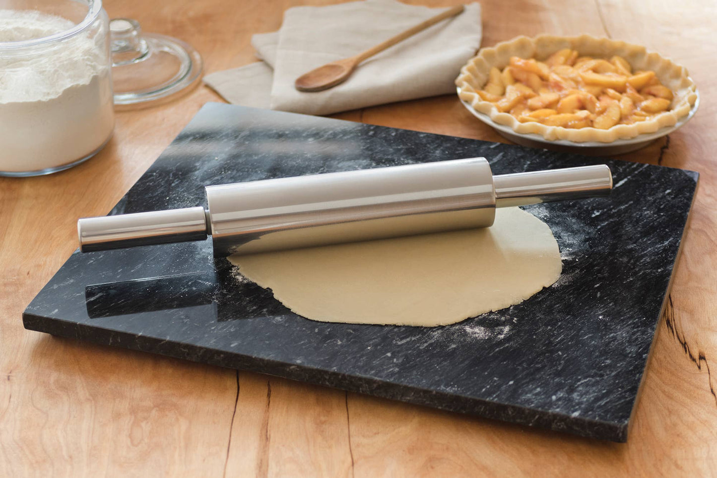 Fox Run Rolling Pin, Stainless Steel, 18.9" x 2.6" x 2.8"