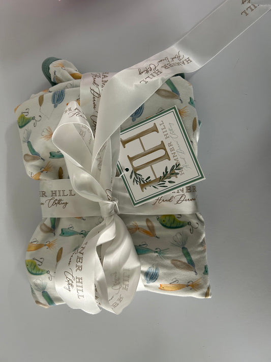 Gone Fishing Stroller Blanket