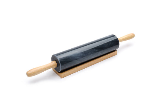 Fox Run Marble Rolling Pin, Black, 10"