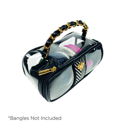Bombshell Bangle Bar -  Silver Chevron