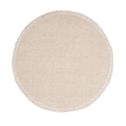 Fringed Solid Round Placemat
