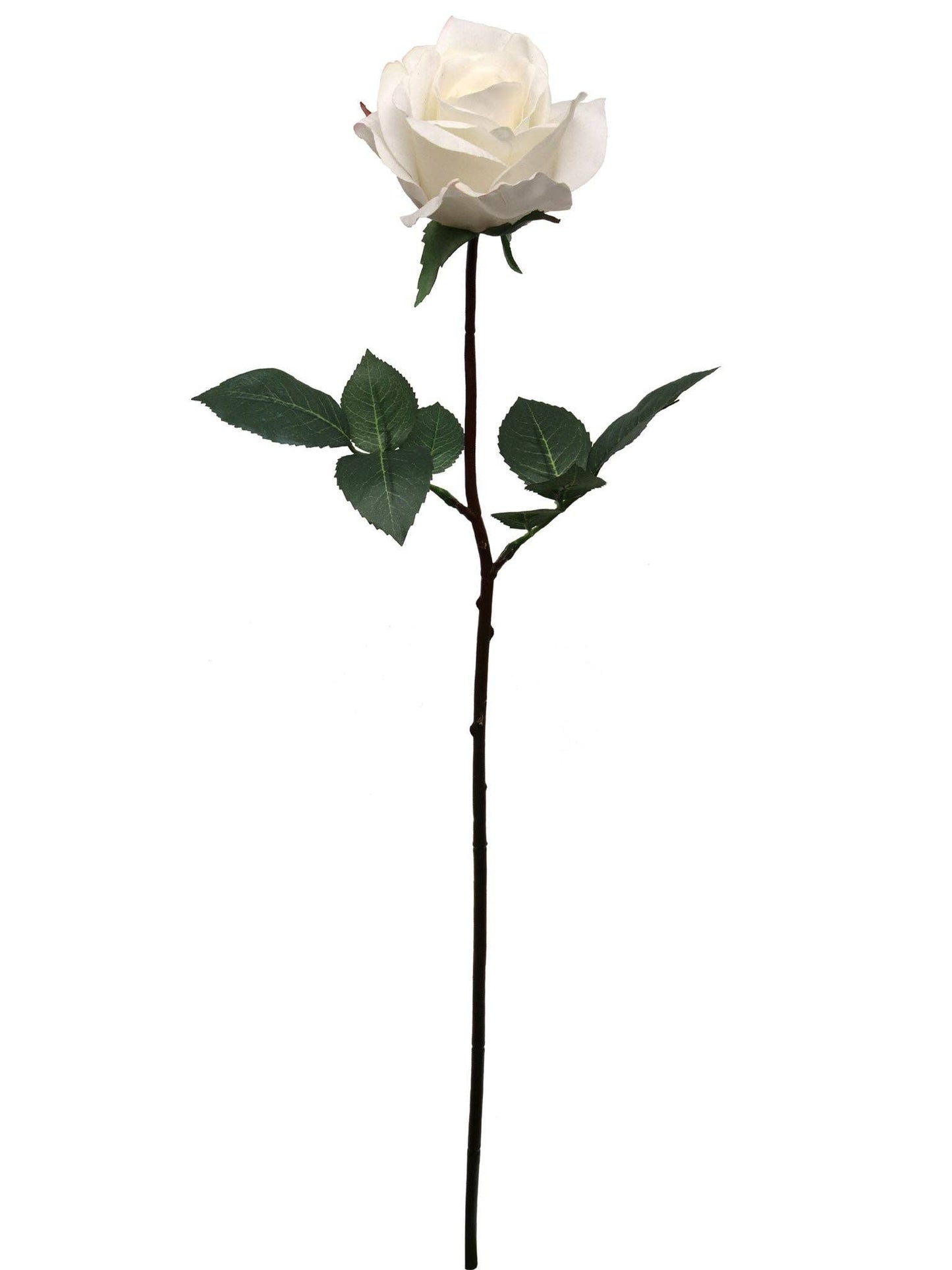 27" Real Touch Candle White Rose Artificial Flower