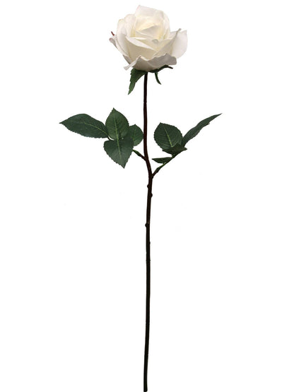 27" Real Touch Candle White Rose Artificial Flower