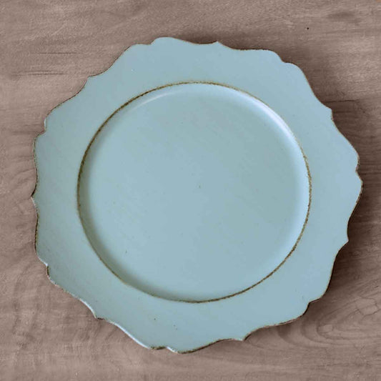 Cartouche Charger   Antique Sky   13"