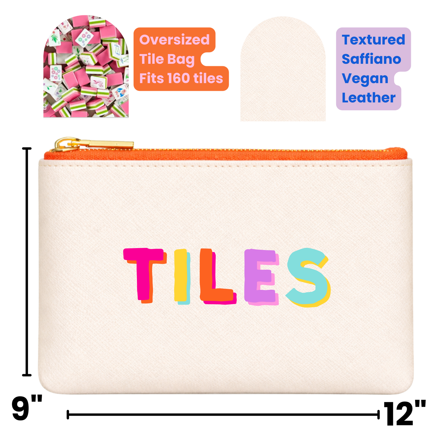 Mahjong Tile Storage Bag Mahjong Gift | 4 Colors *NEW
