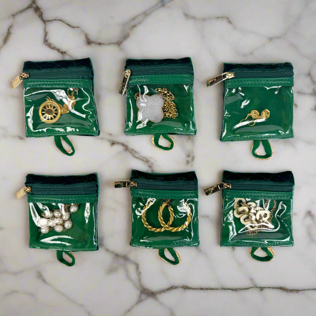 PurseN Getaway Jewelry Case - Emerald Velvet