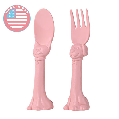  Spoon la la Toddler Utensils Set - 2 Pack Made in USA