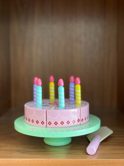 Birthday Cake wooden slicing game