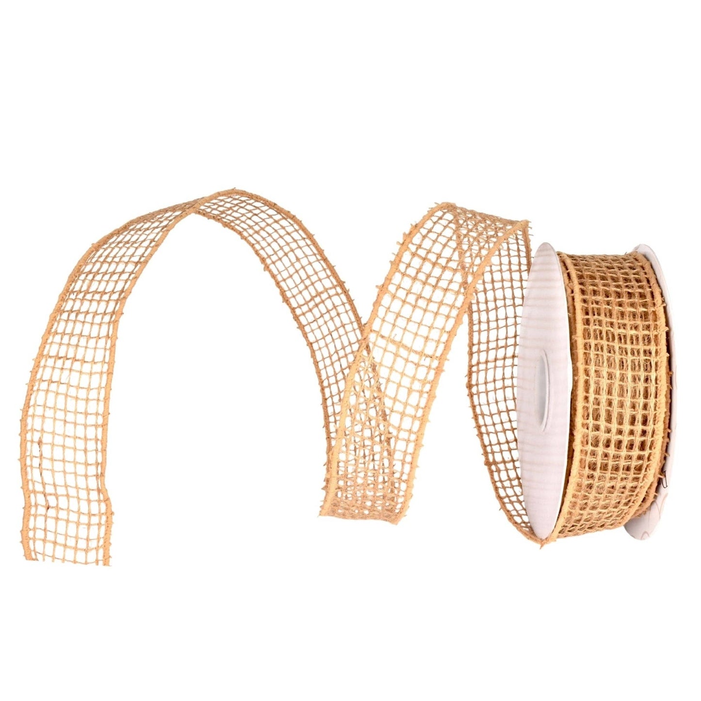 Open Weave Jute Ribbon Natural - 1.5" x 10yd