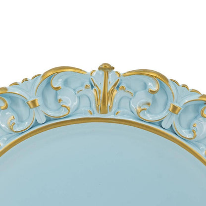 D14" Azure Baroque Plastic Charger