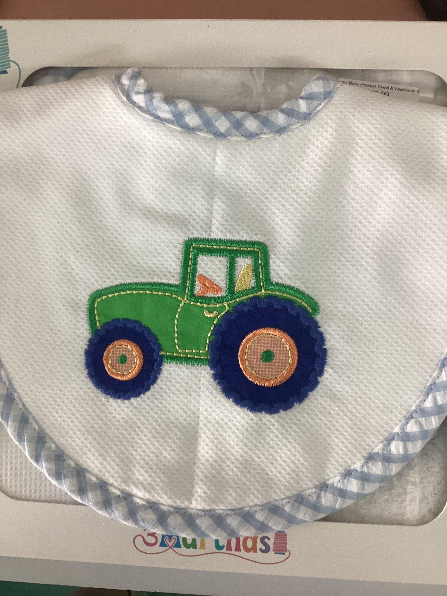 Tractor Appliqué Basic Bib