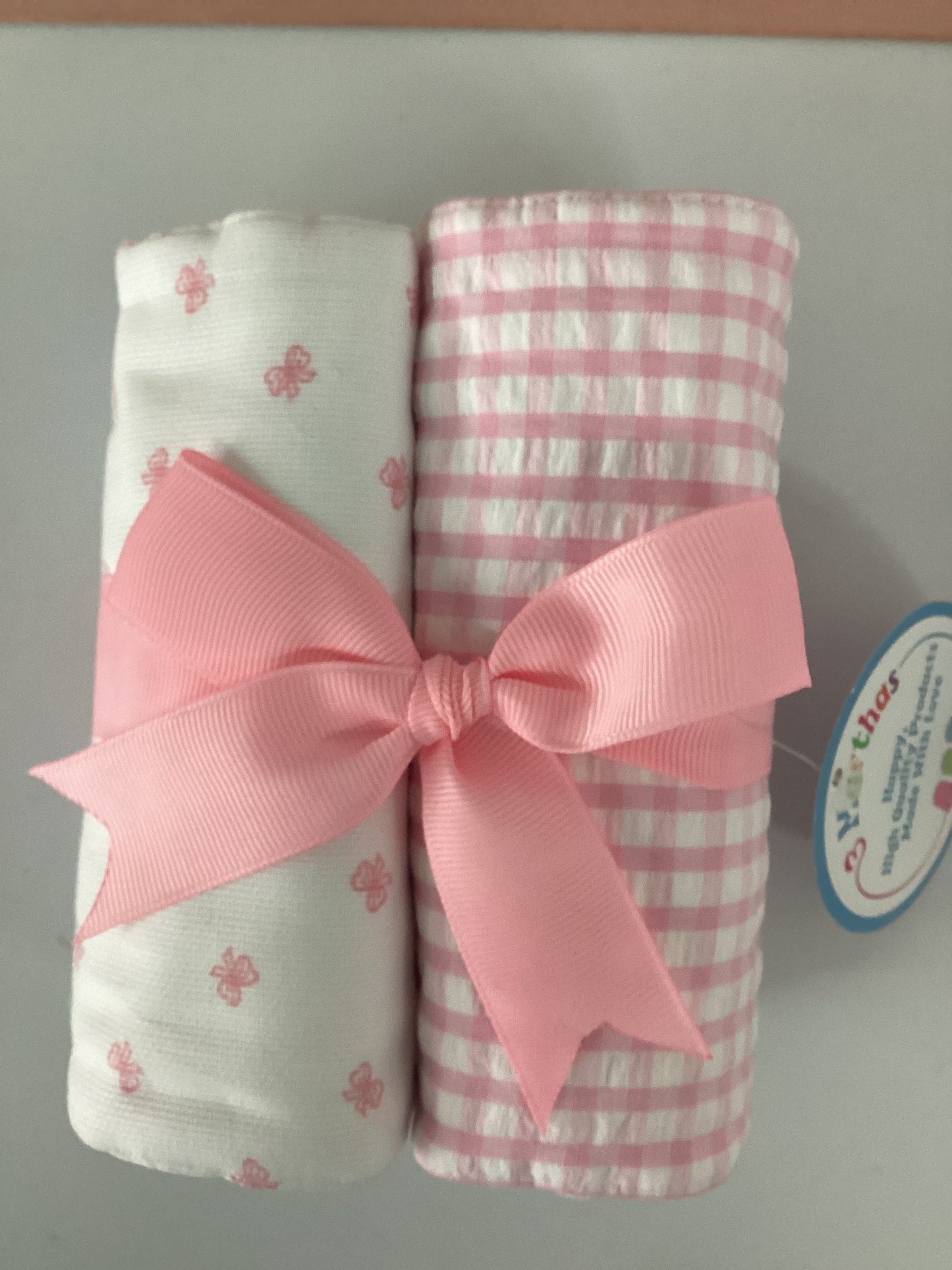Bow Set of Two Burp Pink