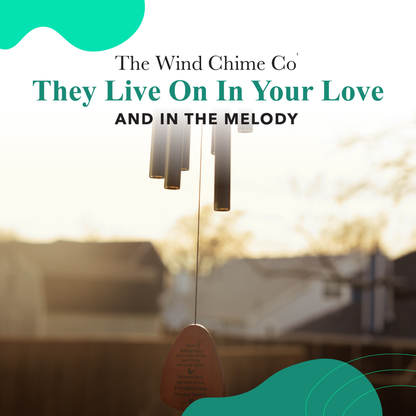 Memorial Serenity Wind Chimes - Thoughtful Gift For Special Occasions or Reflections 32”
