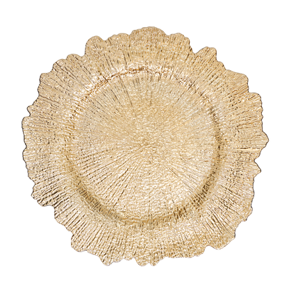 Gold Starburst 14" Charger Plate