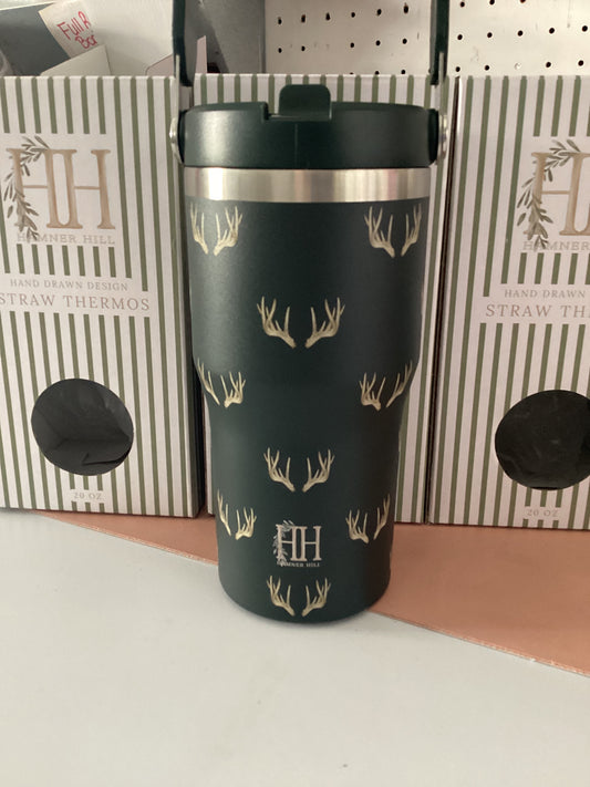 Hamner Hill Antlers Straw Cup
