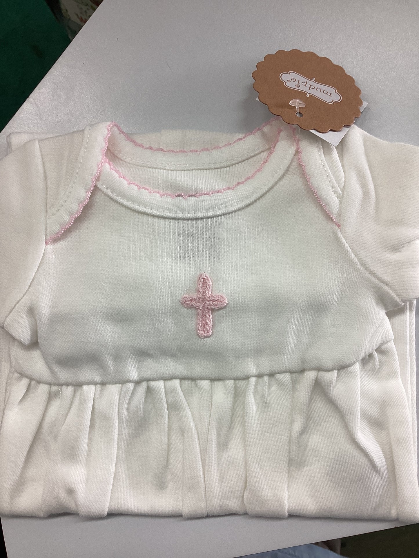 Crochet Cross Gown 0-3m