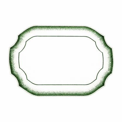 Green Embroidered Border 14"x20" Placemat