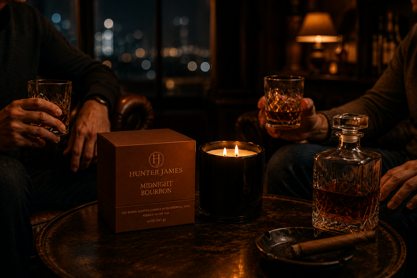 Midnight Bourbon Candle