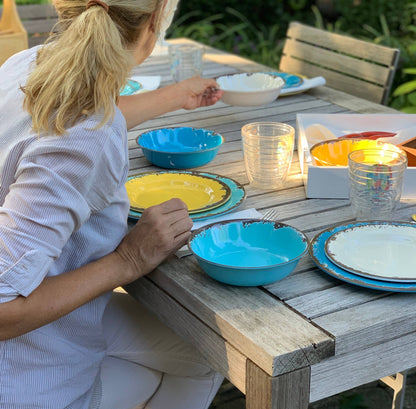 Fox Run Melamine Dinnerware, Set of 12, Multicolor